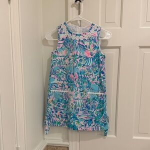 Lilly Pulitzer Kids Dress in Vibrant Blue and Pink
